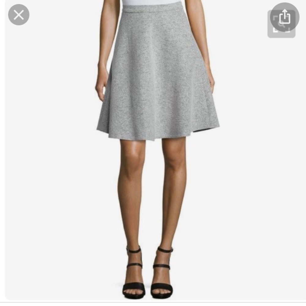 Theory Zaikin Wool A-Line Skirt